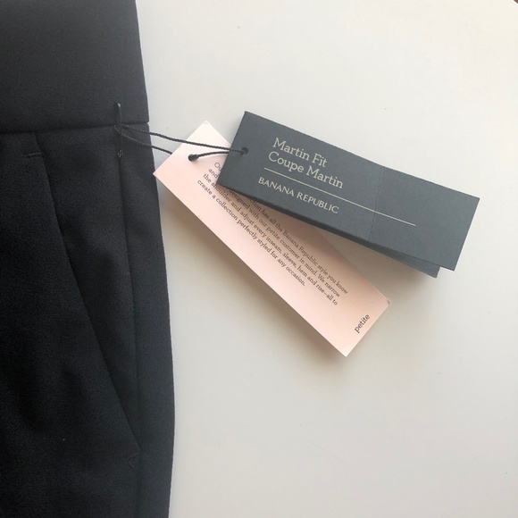 NWT Banana Republic Black Martin Fit Trousers - Picture 5 of 8